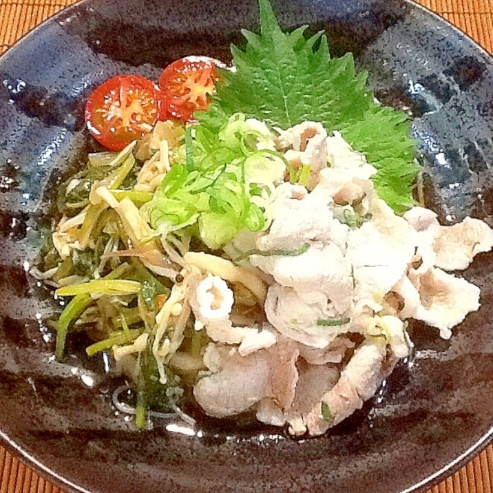 豚冷しゃぶのぶっかけ冷し素麺＊ほんのり梅味